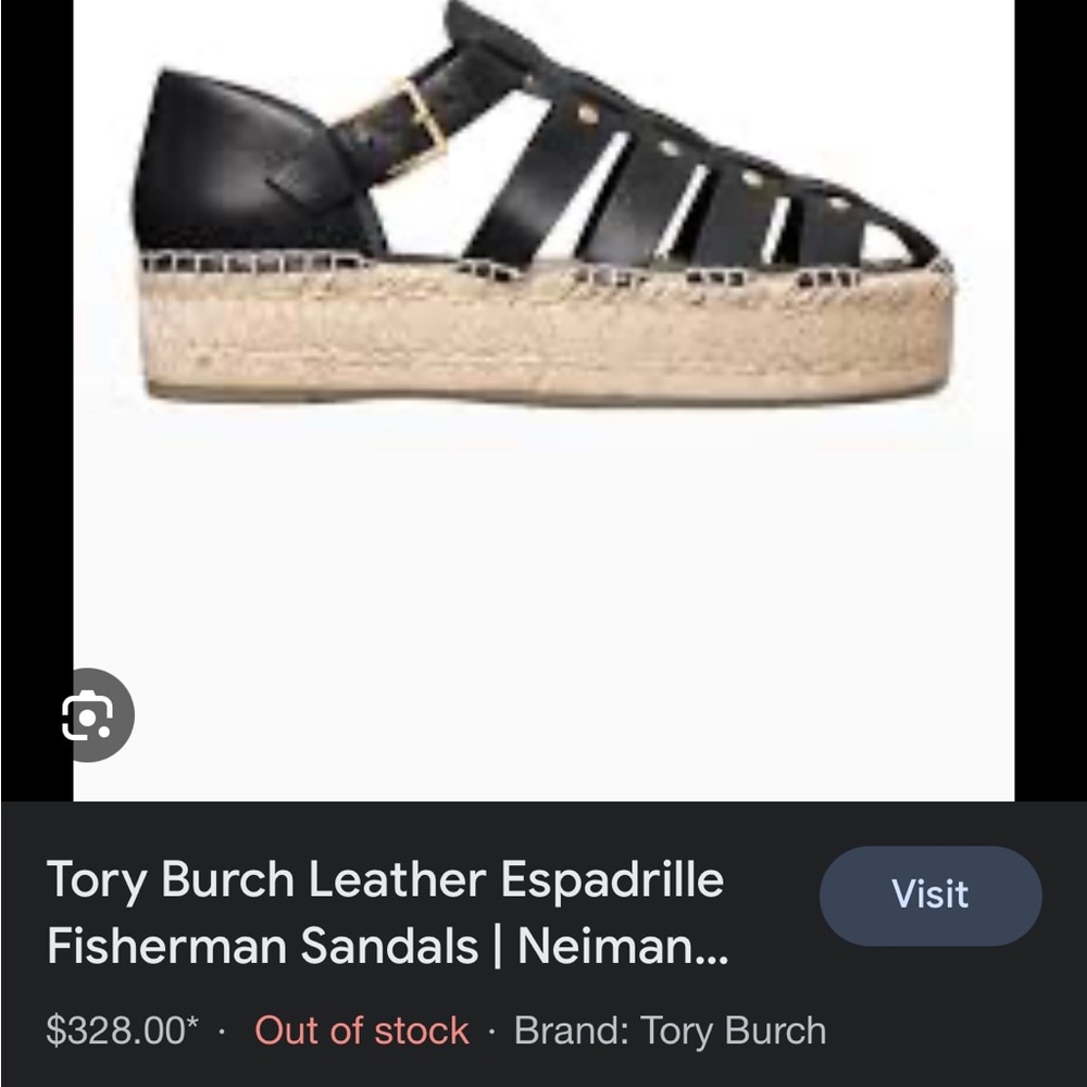 Tory Burch Fisherman Platform Espadrille Sandals - Picture 13 of 14